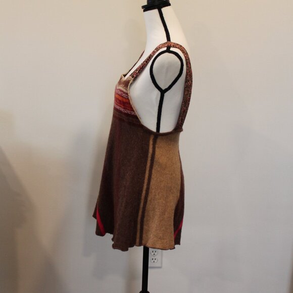 Free People Floral/Wool Tank Top Size Medium - Picture 9 of 9